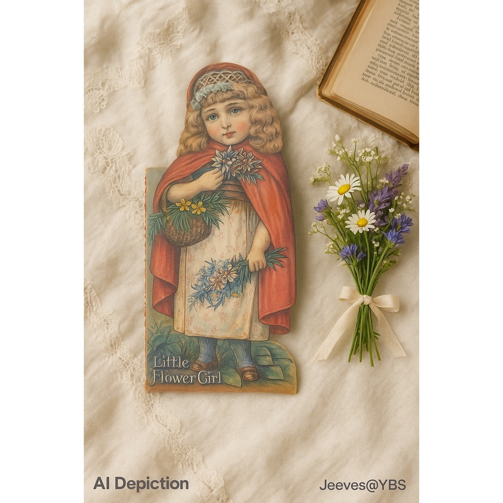 Vintage Little Flower Girl Die-Cut Book – Merrimack Publishing 1764-S Hong Kong - Picture 1 of 7